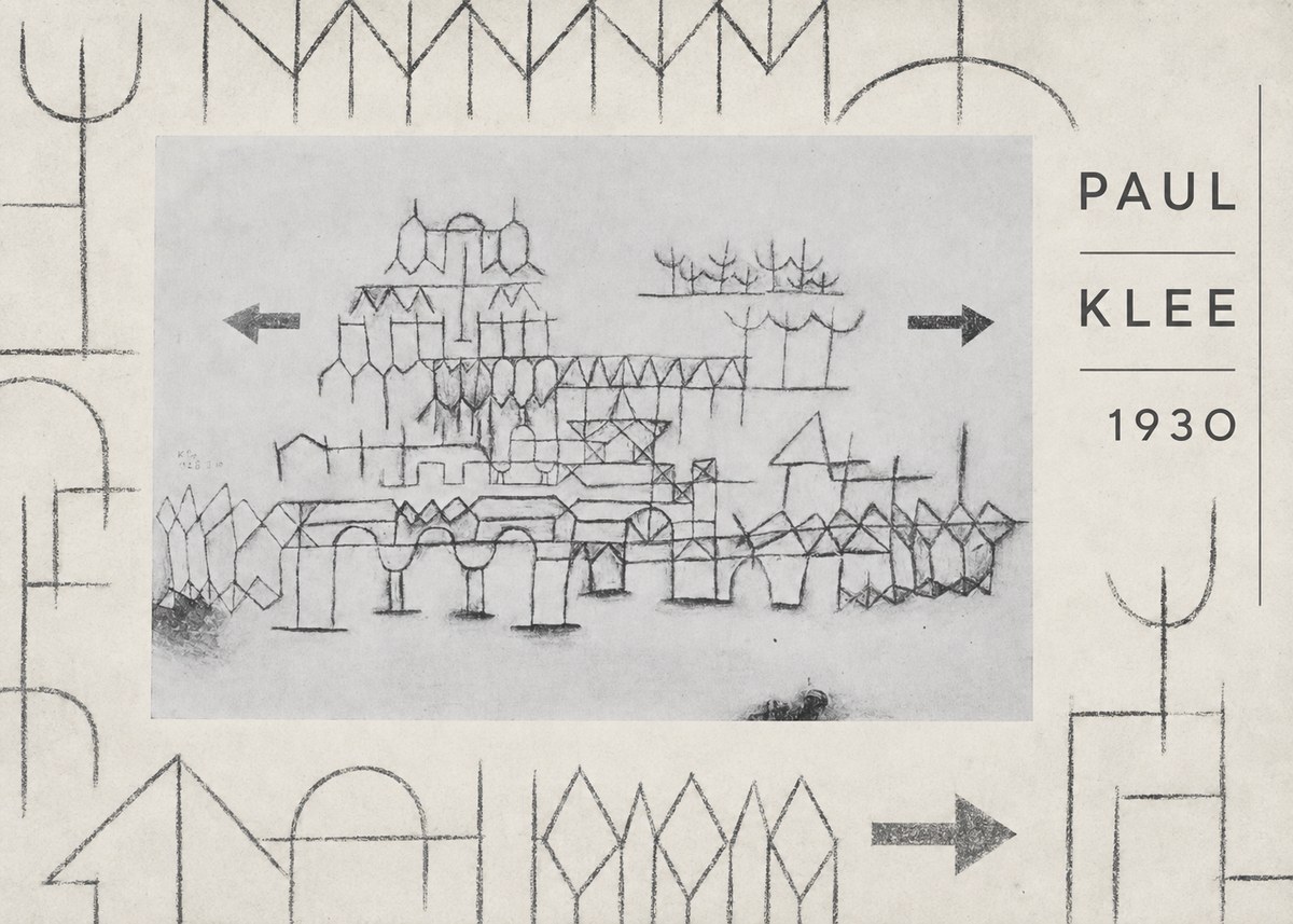 Paul Klee Architektur No6 - Poszter