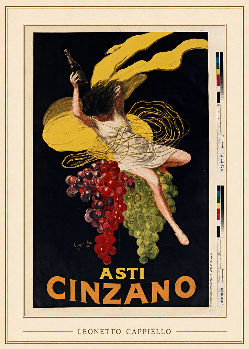 Leonetto Cappiello Asti Cinzano I No3 - Poszter