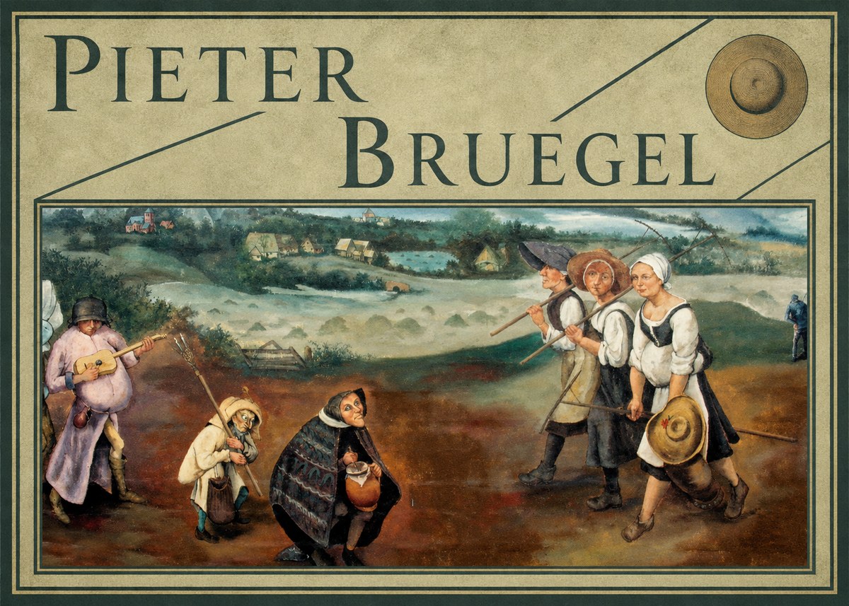 Pieter Bruegel Flemish Peasant Scene No5 - Poszter