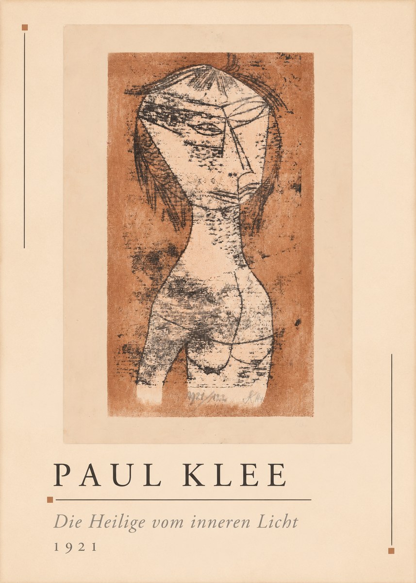 Paul Klee Die Heilige Vom Inneren Licht I No1 - Poszter