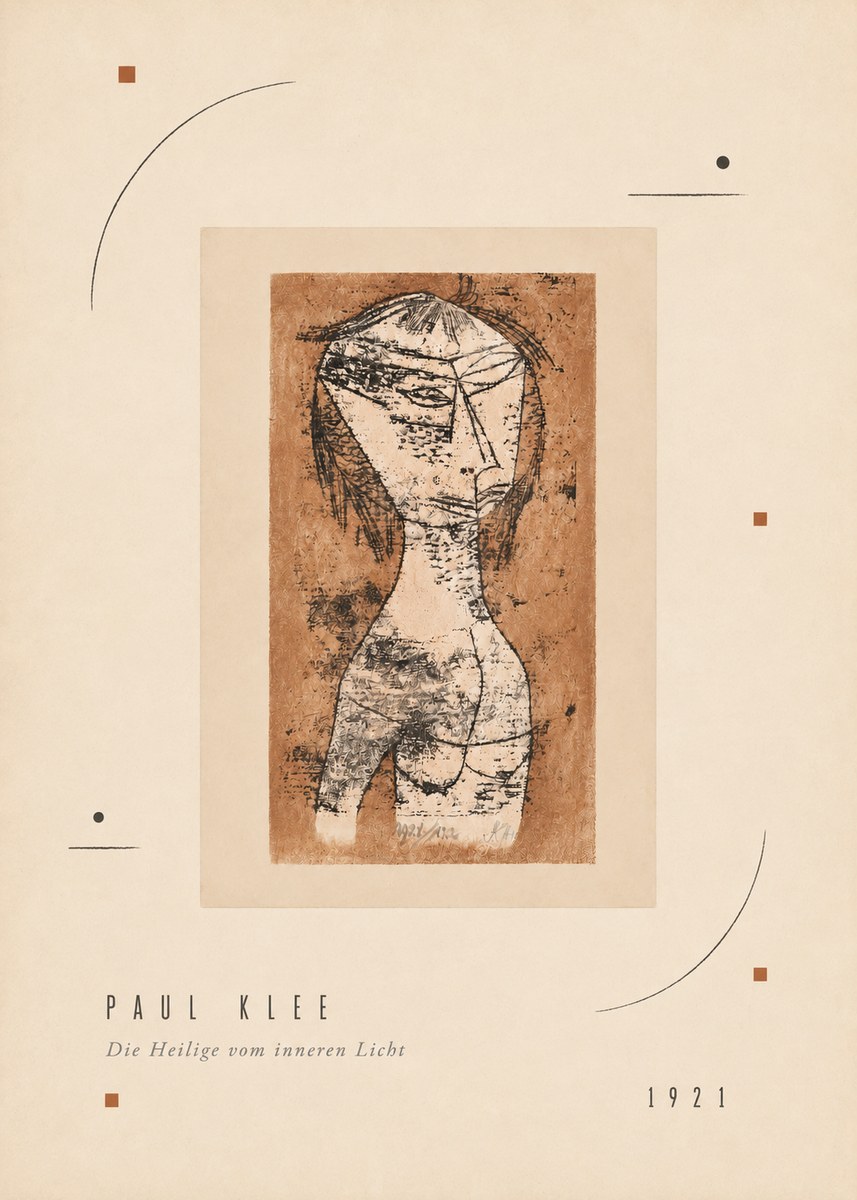 Paul Klee Die Heilige Vom Inneren Licht I No3 - Poszter