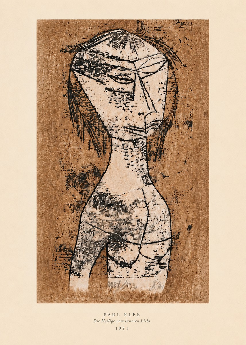 Paul Klee Die Heilige Vom Inneren Licht I No6 - Poszter