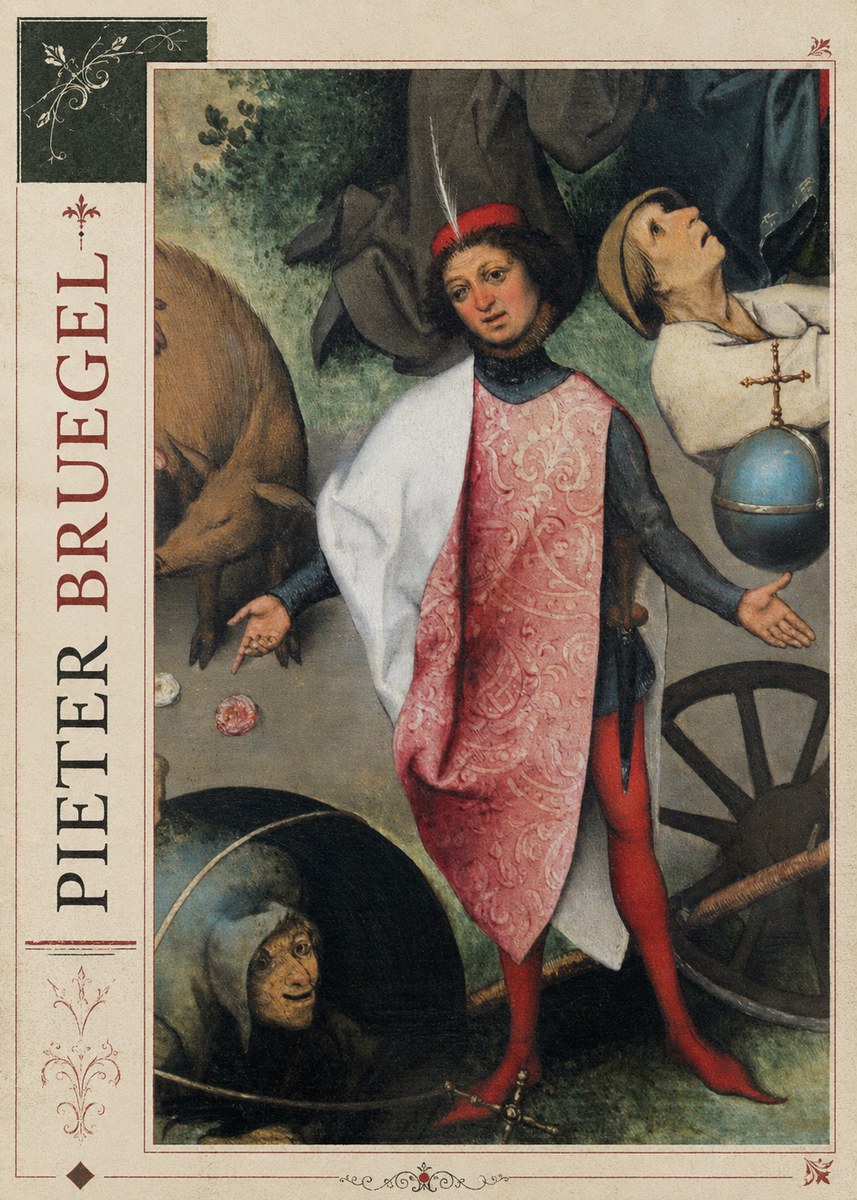Pieter Bruegel Netherlandish Proverbs II No2 - Poszter