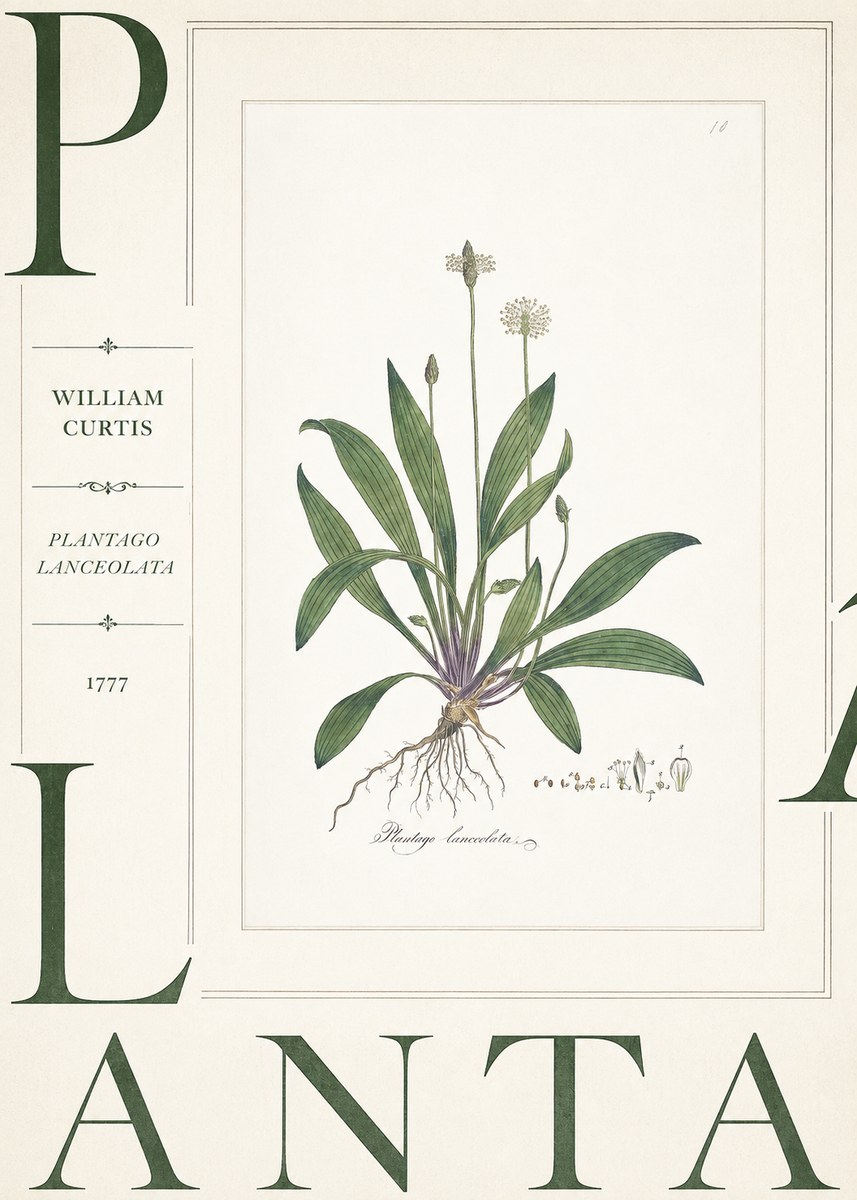 William Curtis Plantago Lanceolata I No5 - Poszter