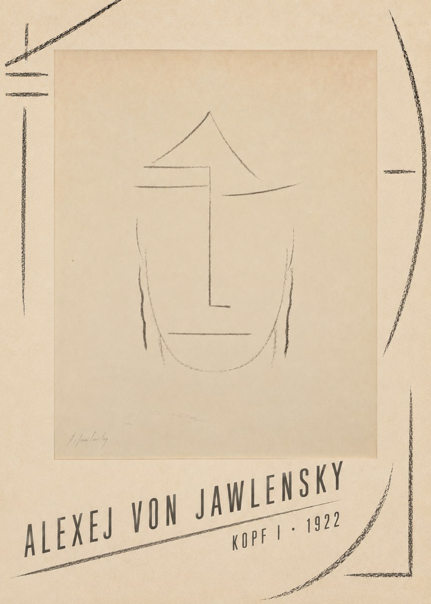 Alexej von Jawlensky Kopf I No4 - Poszter