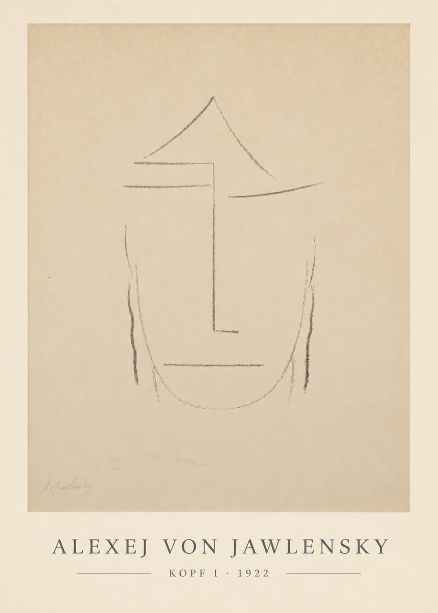 Alexej von Jawlensky Kopf I No6 - Poszter