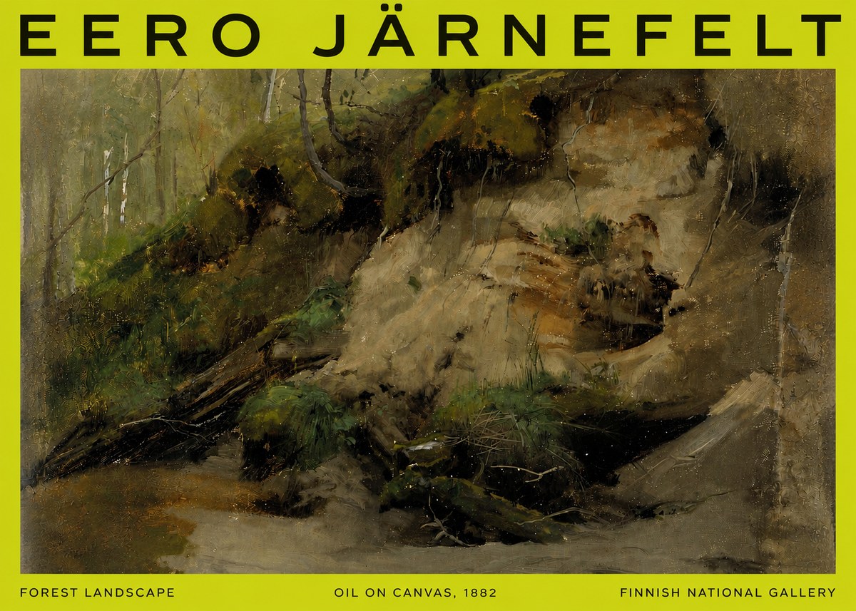Eero Järnefelt Forest Landscape I No6 - Poszter