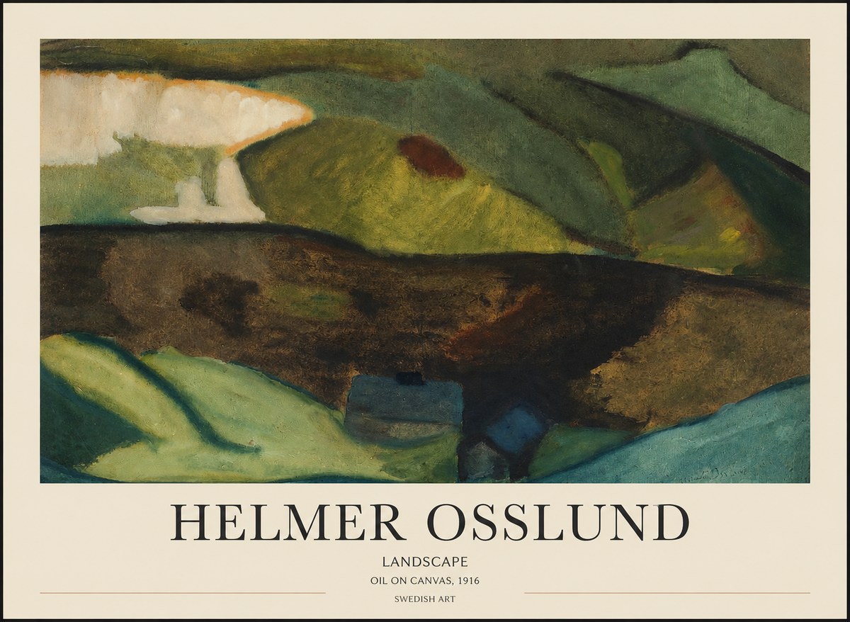 Helmer Osslund Landscape No1 - Poszter