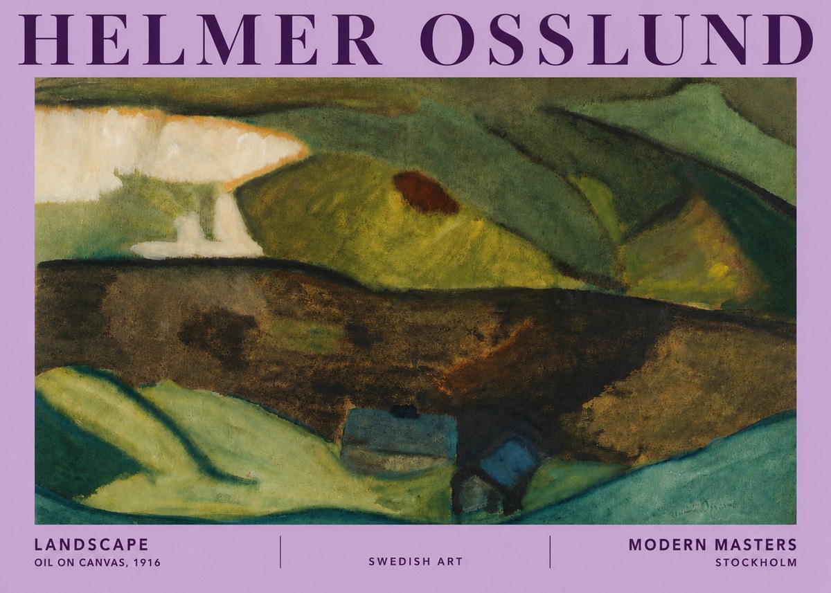 Helmer Osslund Landscape No5 - Poszter