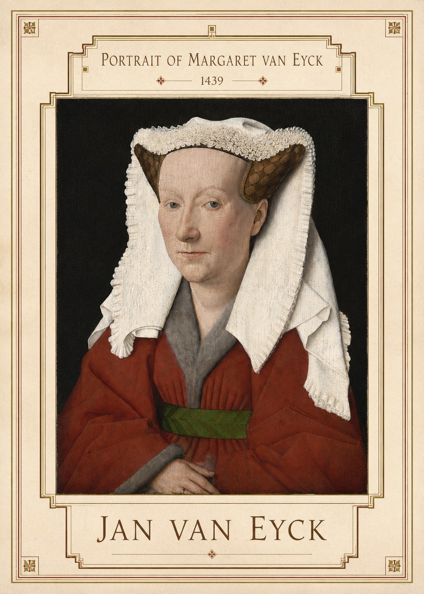 Jan van Eyck Portrait of Margaret Van Eyck I No3 - Poszter