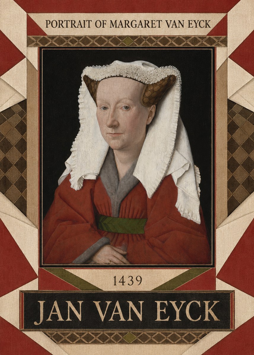Jan van Eyck Portrait of Margaret Van Eyck I No4 - Poszter
