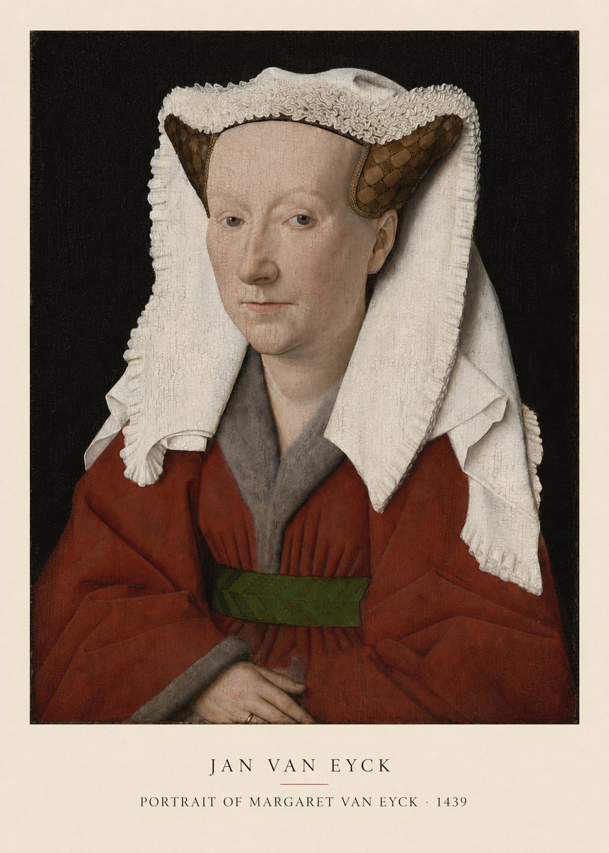 Jan van Eyck Portrait of Margaret Van Eyck I No5 - Poszter