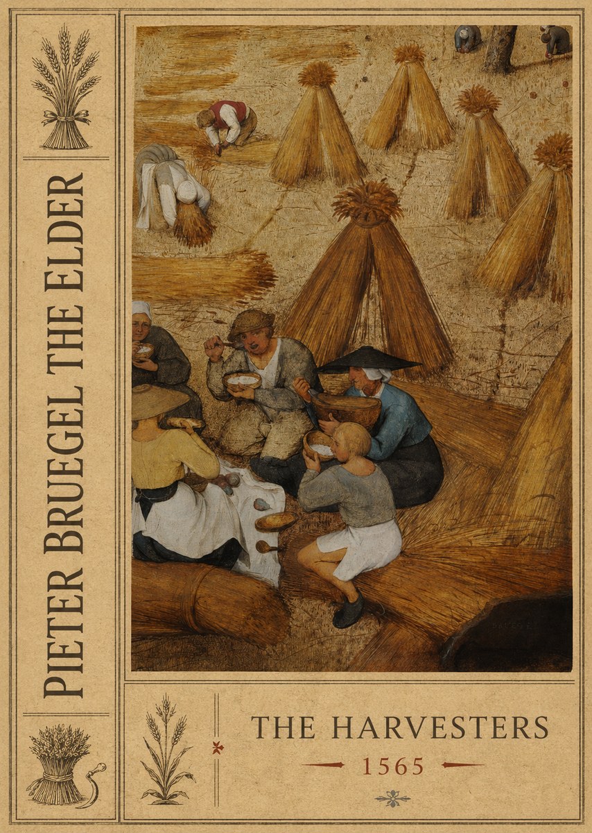 Pieter Bruegel The Harvesters I No2 - Poszter