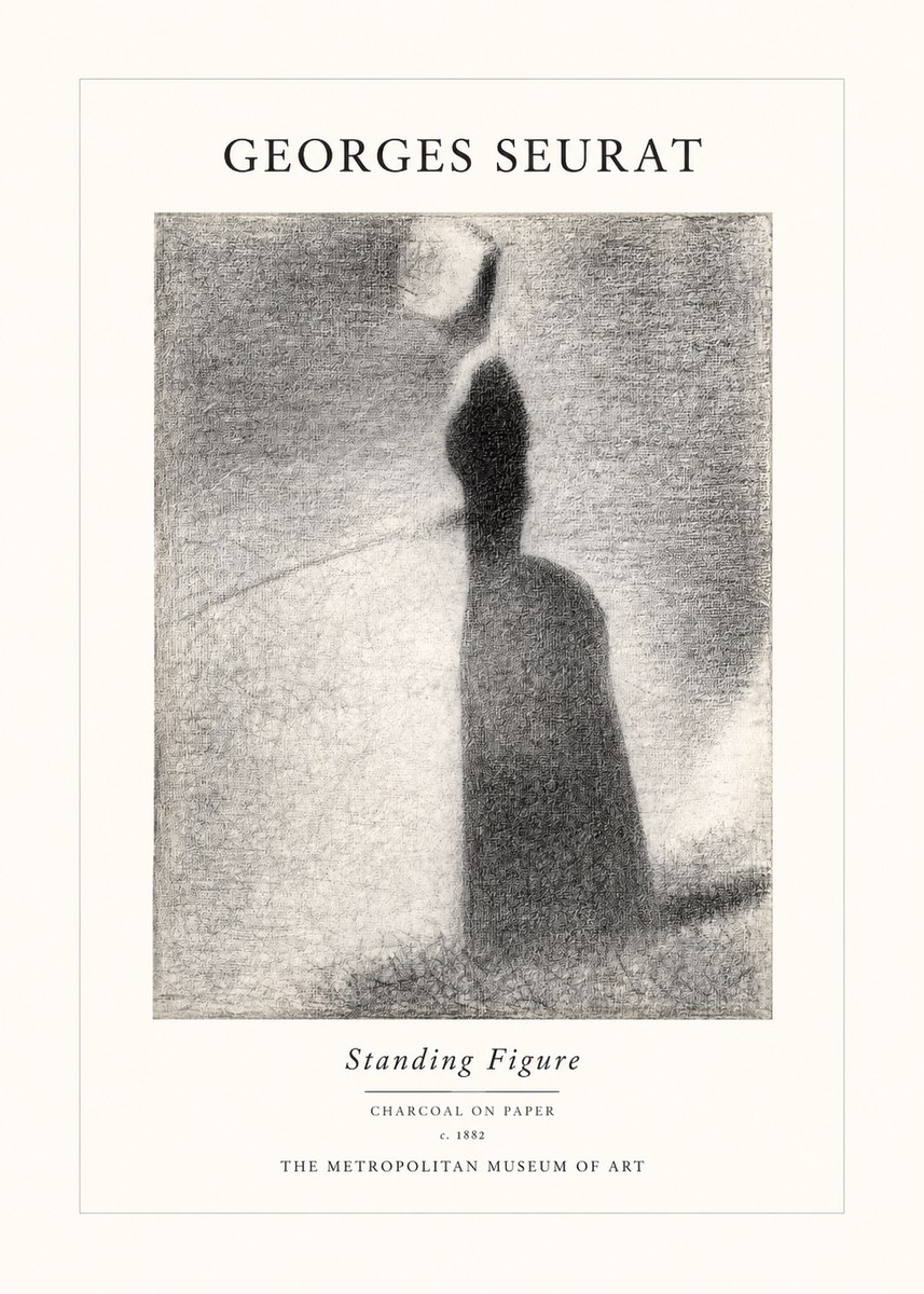 Seurat Standing Figure No1 - Poszter