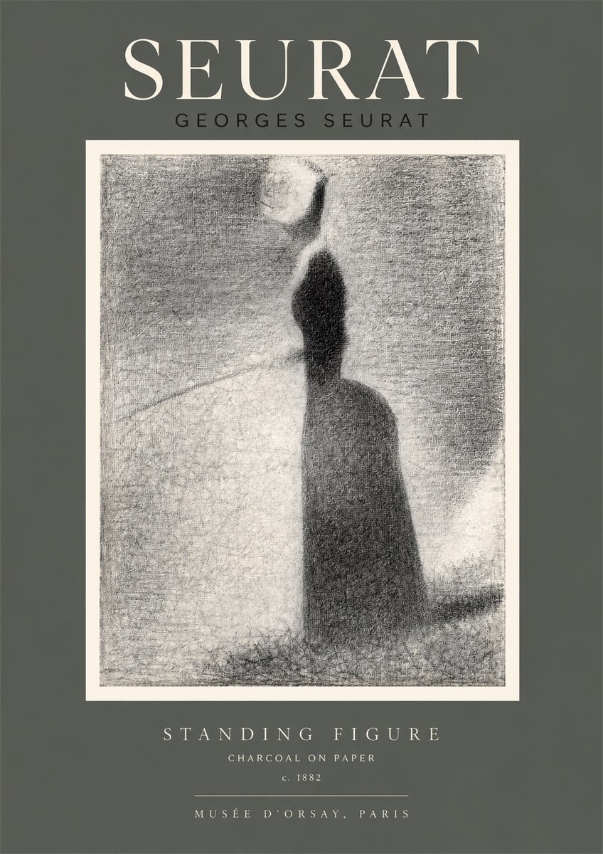 Seurat Standing Figure No2 - Poszter