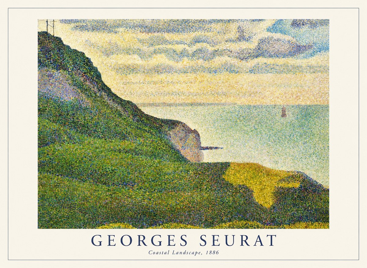 Seurat Coastal Landscape, 1886 No1 - Poszter