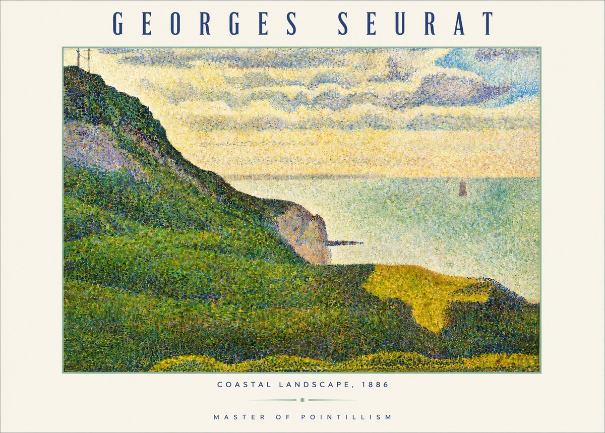 Seurat Coastal Landscape, 1886 No3 - Poszter
