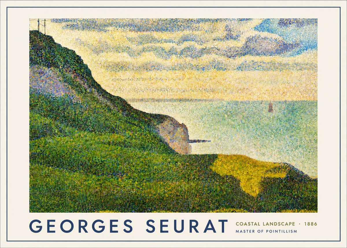 Seurat Coastal Landscape, 1886 No4 - Poszter