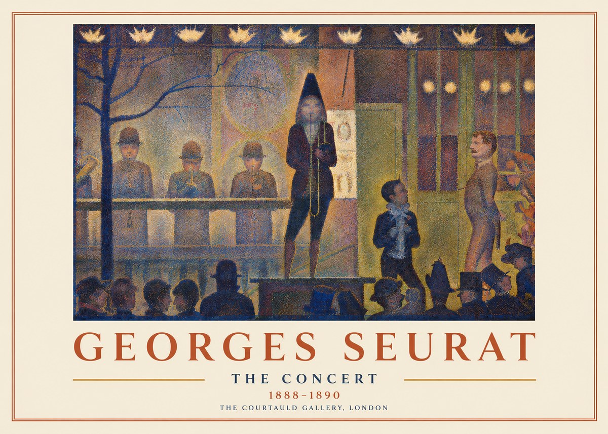 Seurat The Concert No3 - Poszter