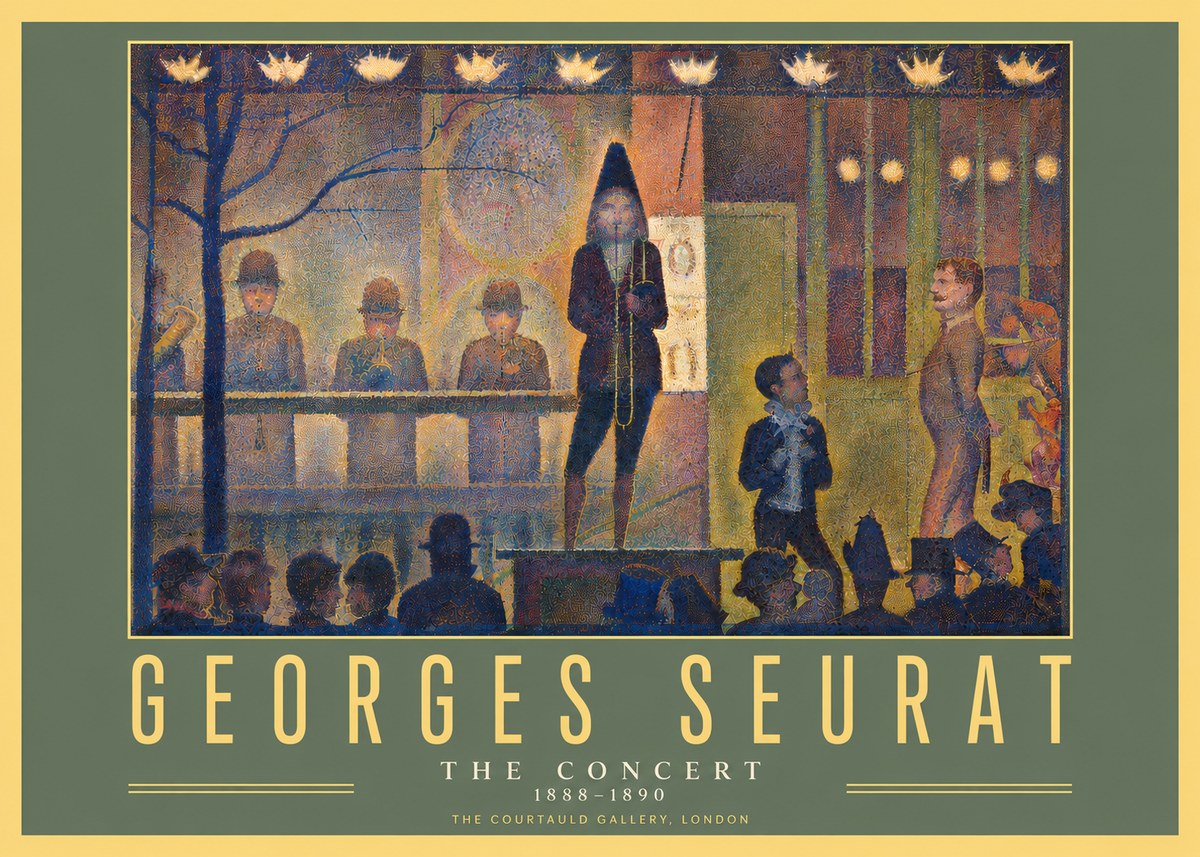 Seurat The Concert No4 - Poszter