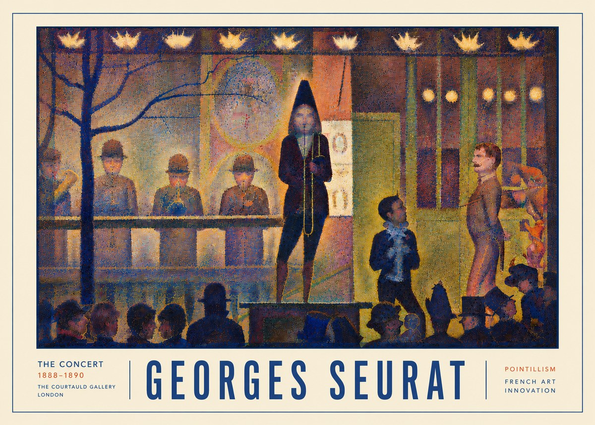 Seurat The Concert No5 - Poszter