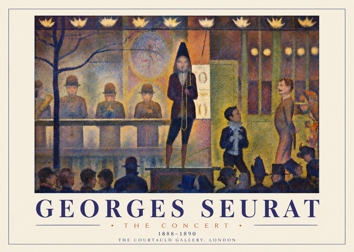 Seurat The Concert No6 - Poszter