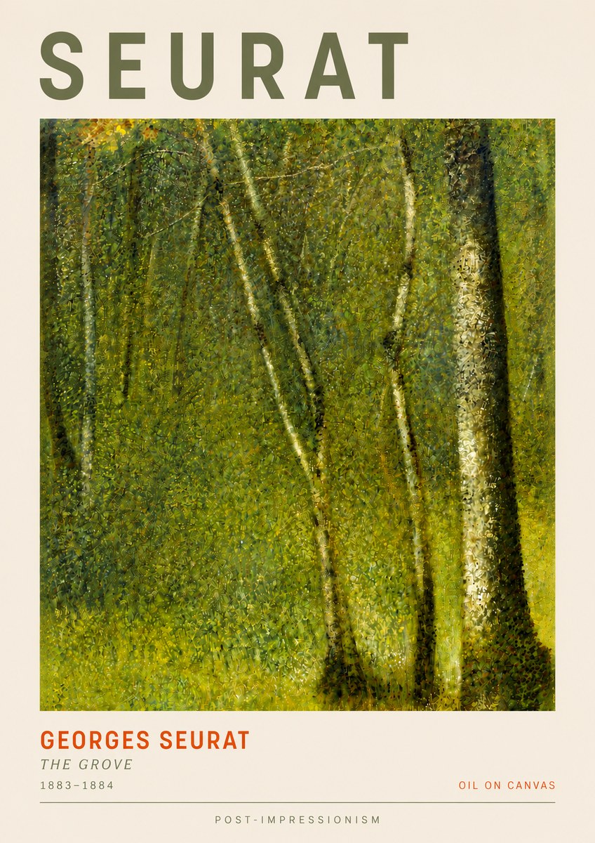 Seurat The Grove No5 - Poszter