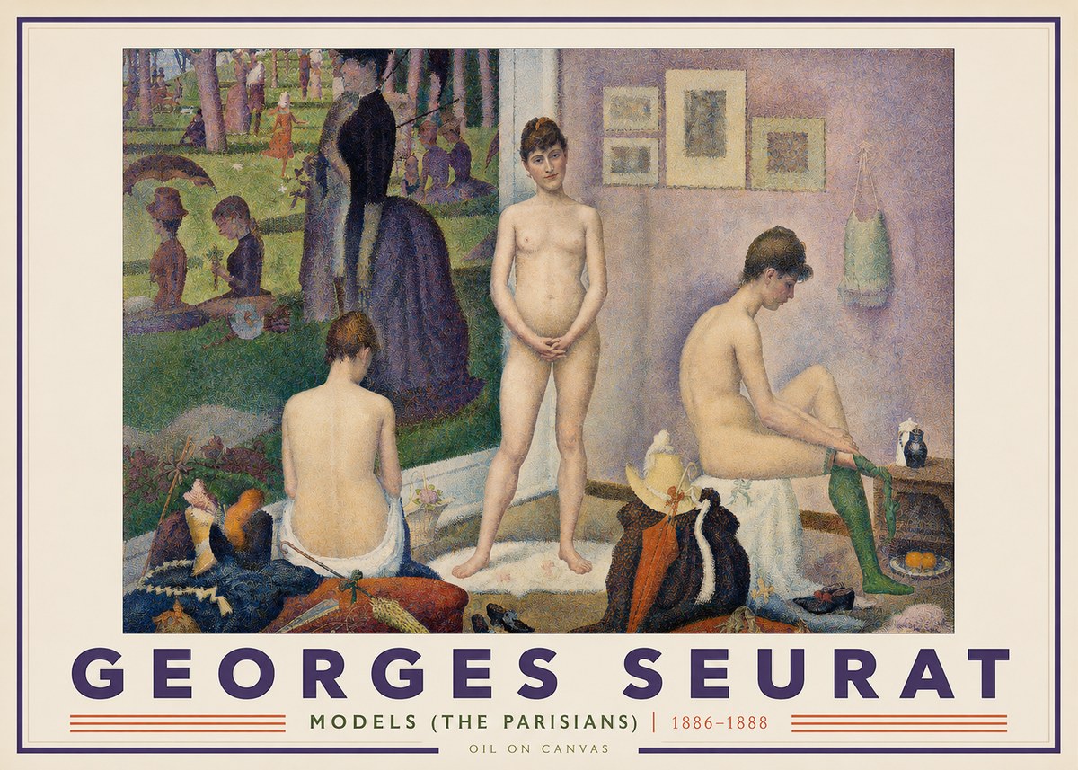 Seurat Models (the Parisians) No2 - Poszter