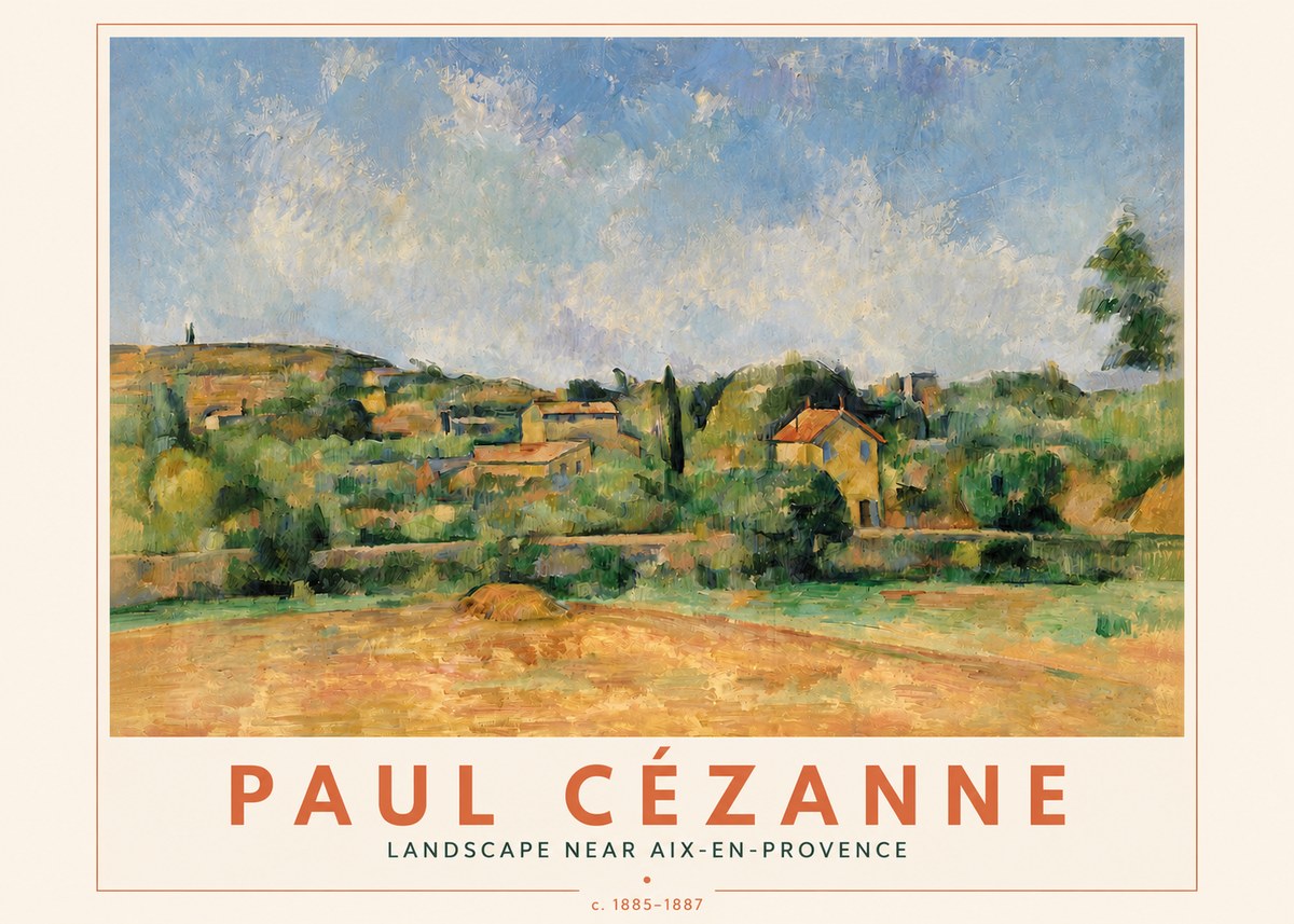 Paul Cézanne Landscape Near Aix-en-provence I No4 - Poszter