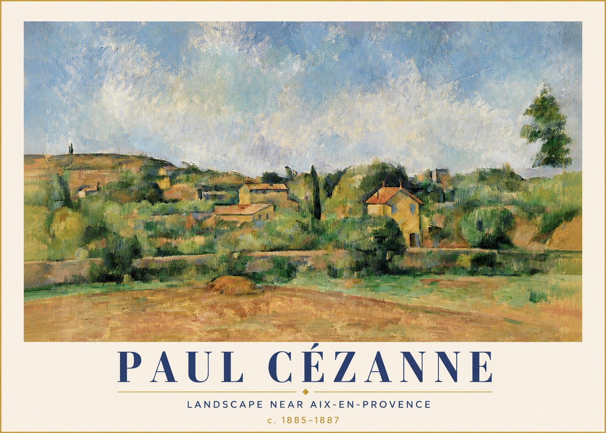 Paul Cézanne Landscape Near Aix-en-provence I No5 - Poszter