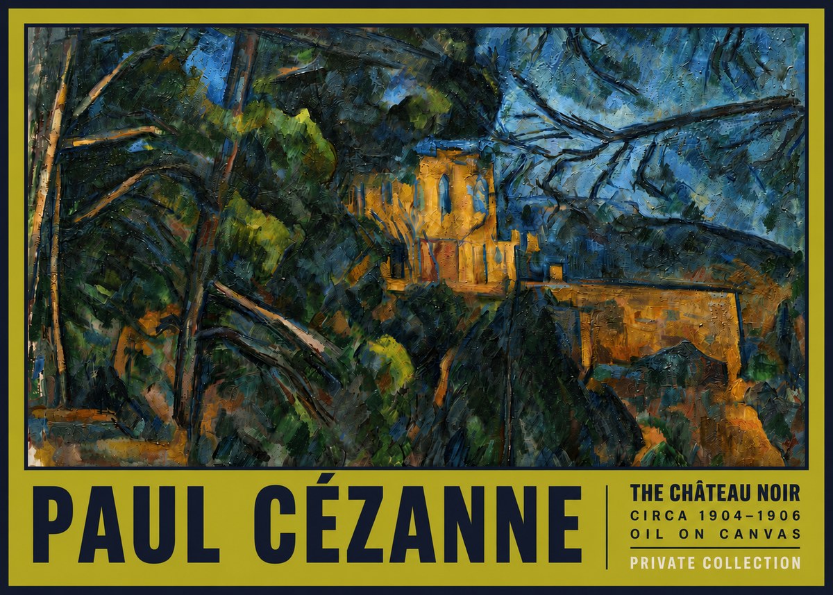 Paul Cézanne The Château Noir No5 - Poszter