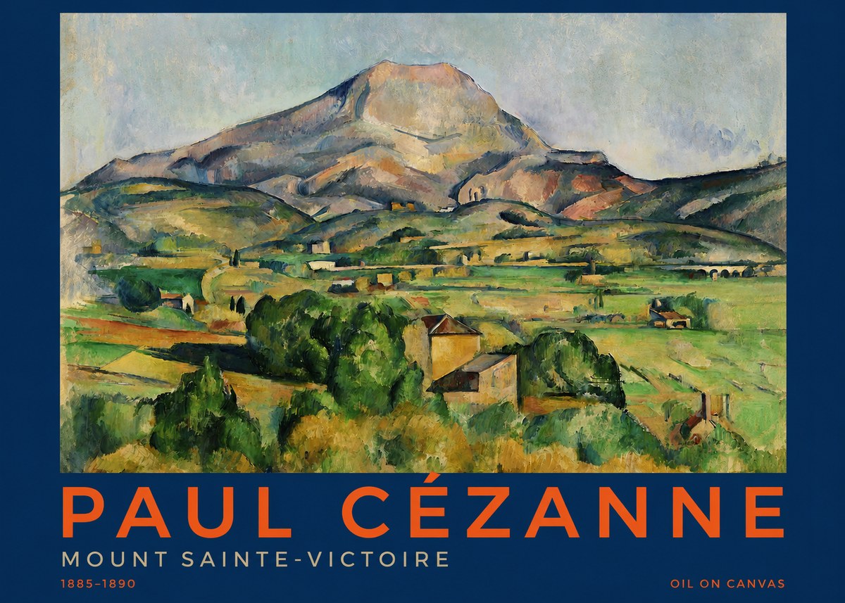 Paul Cézanne Mount Sainte-victoire No3 - Poszter