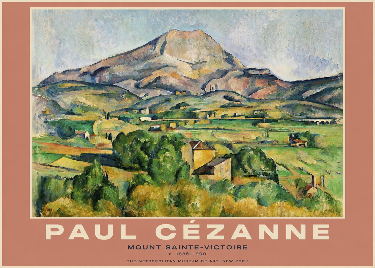Paul Cézanne Mount Sainte-victoire No4 - Poszter