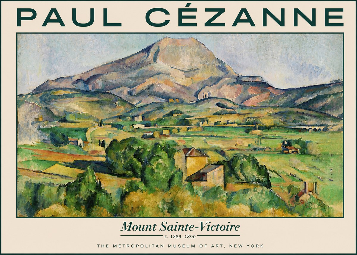 Paul Cézanne Mount Sainte-victoire No5 - Poszter