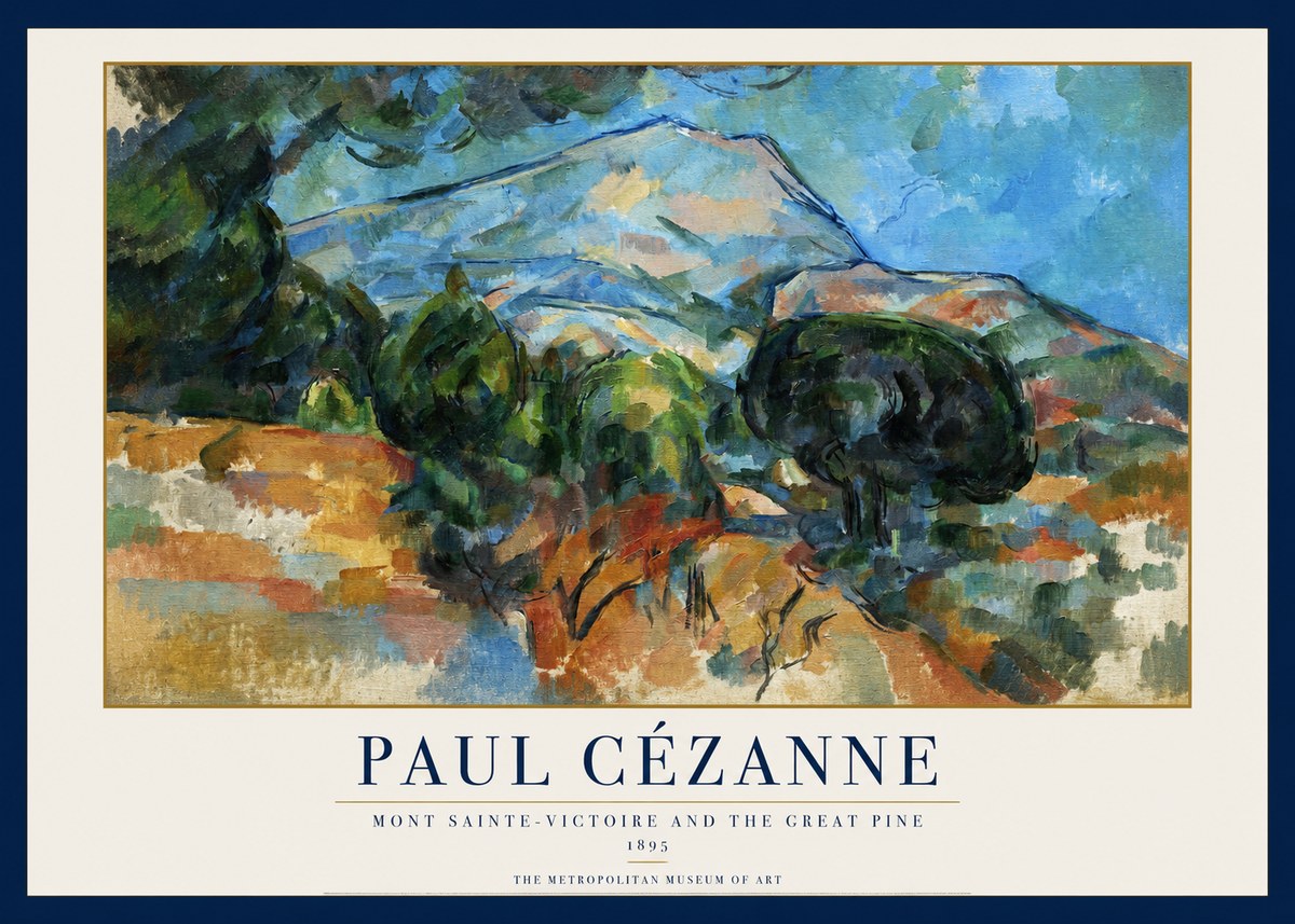Paul Cézanne Mont Sainte-victoire and the Great Pine No1 - Poszter