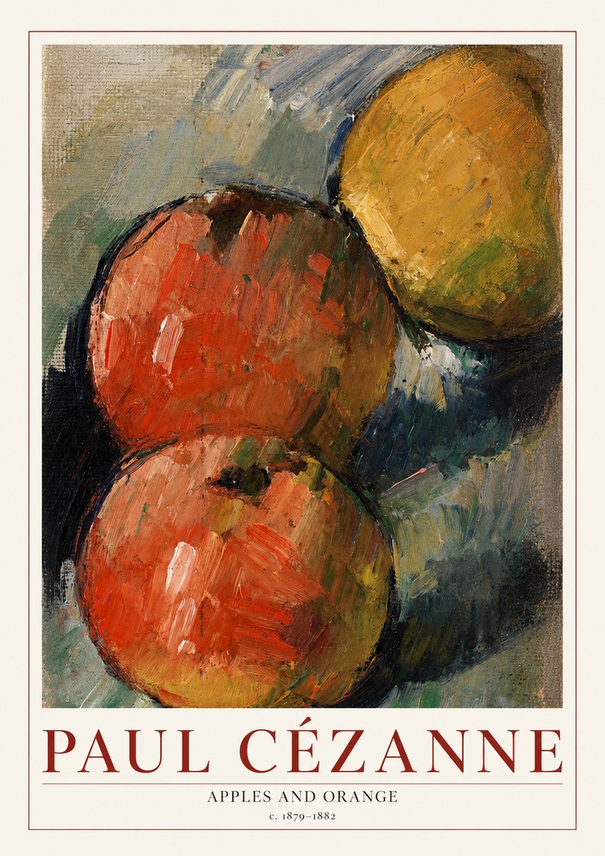 Paul Cézanne Apples and Orange No1 - Poszter