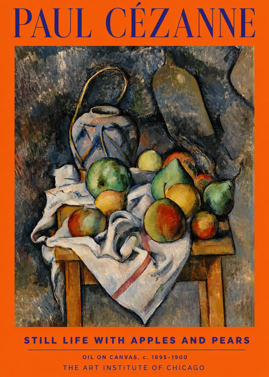 Paul Cézanne Still Life with Apples and Pears No2 - Poszter