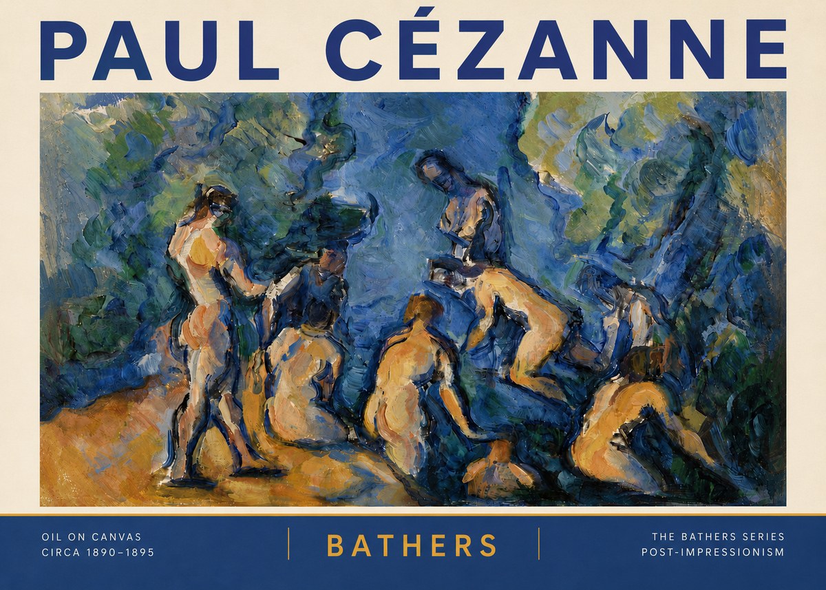 Paul Cézanne Bathers I No6 - Poszter