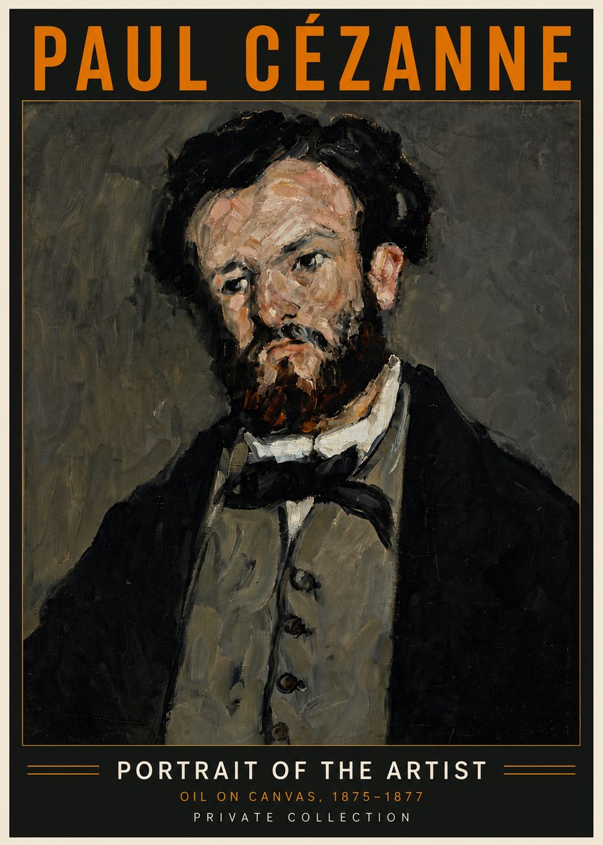Paul Cézanne Portrait of the Artist I No6 - Poszter