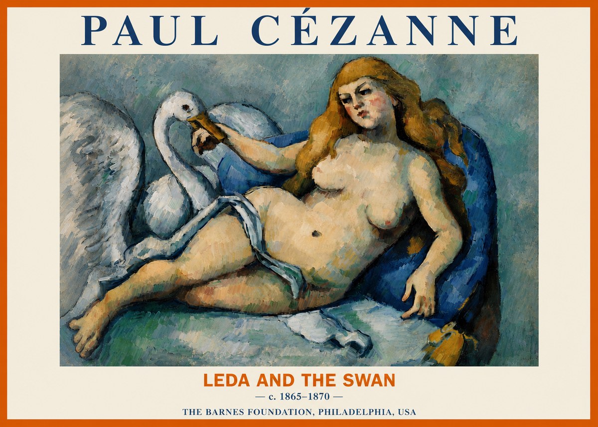 Paul Cézanne Leda and the Swan No3 - Poszter