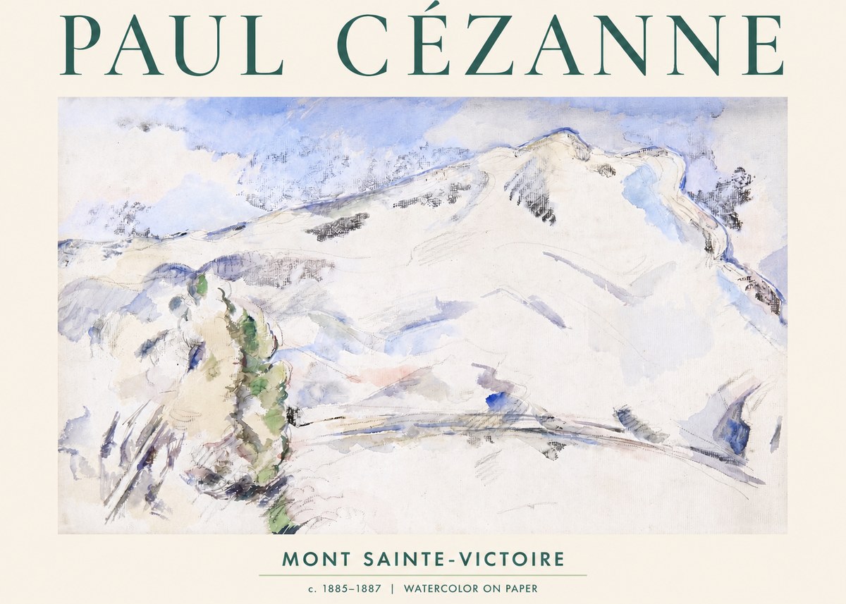 Paul Cézanne Mont Sainte-victoire No2 - Poszter