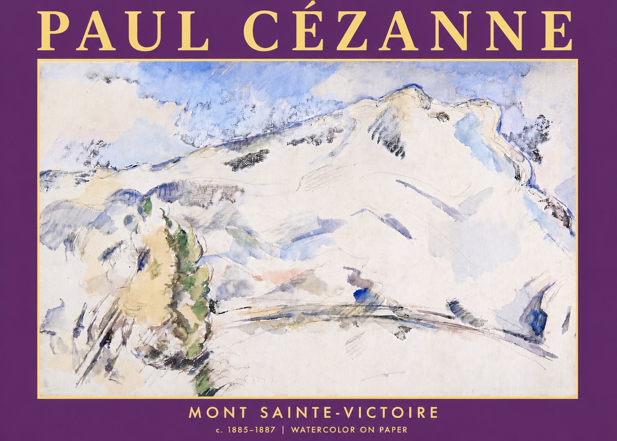 Paul Cézanne Mont Sainte-victoire No5 - Poszter