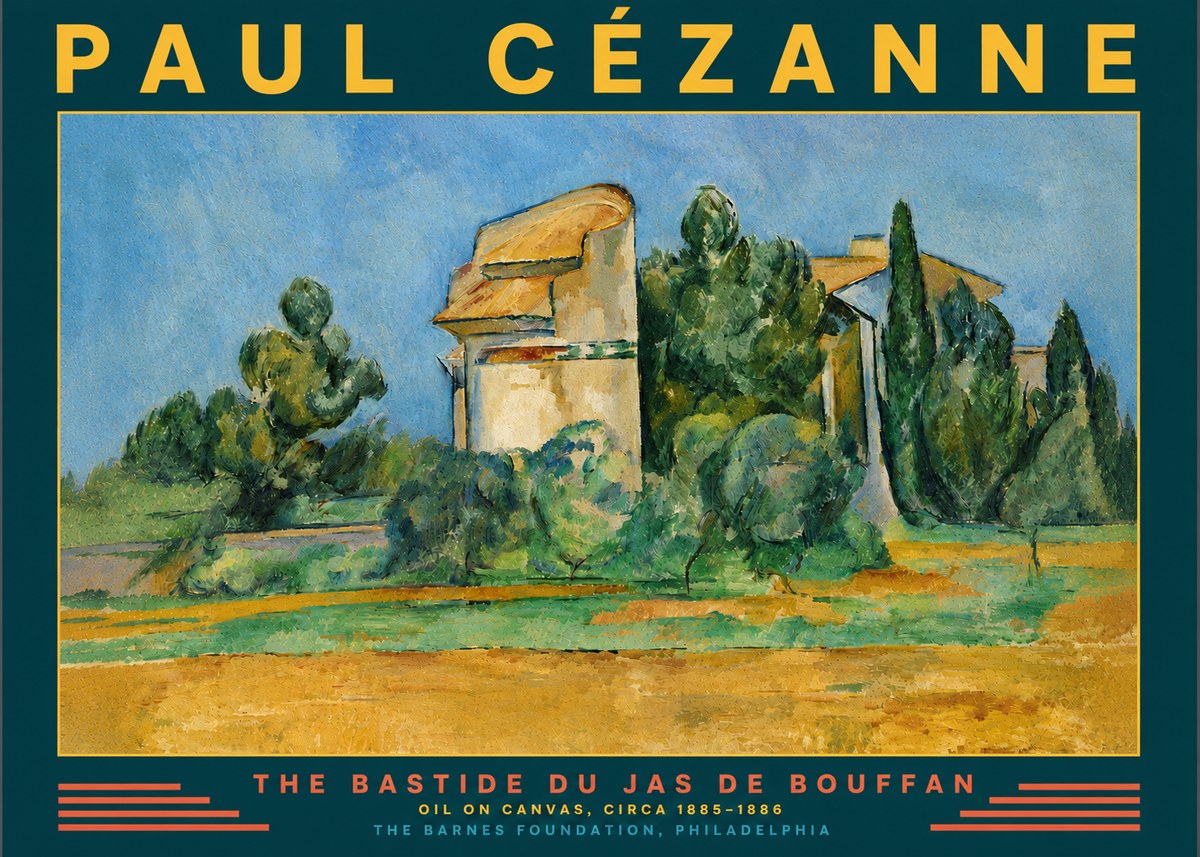 Paul Cézanne The Bastide Du Jas De Bouffan No4 - Poszter