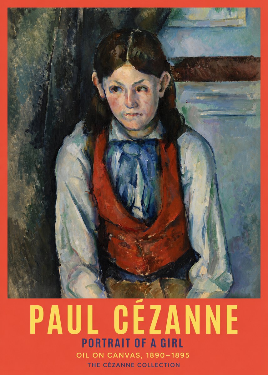 Paul Cézanne Portrait of a Girl No2 - Poszter
