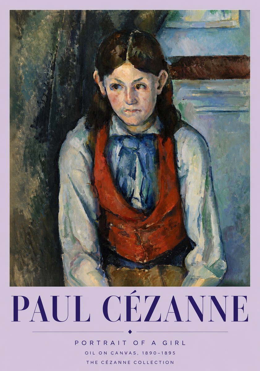 Paul Cézanne Portrait of a Girl No3 - Poszter