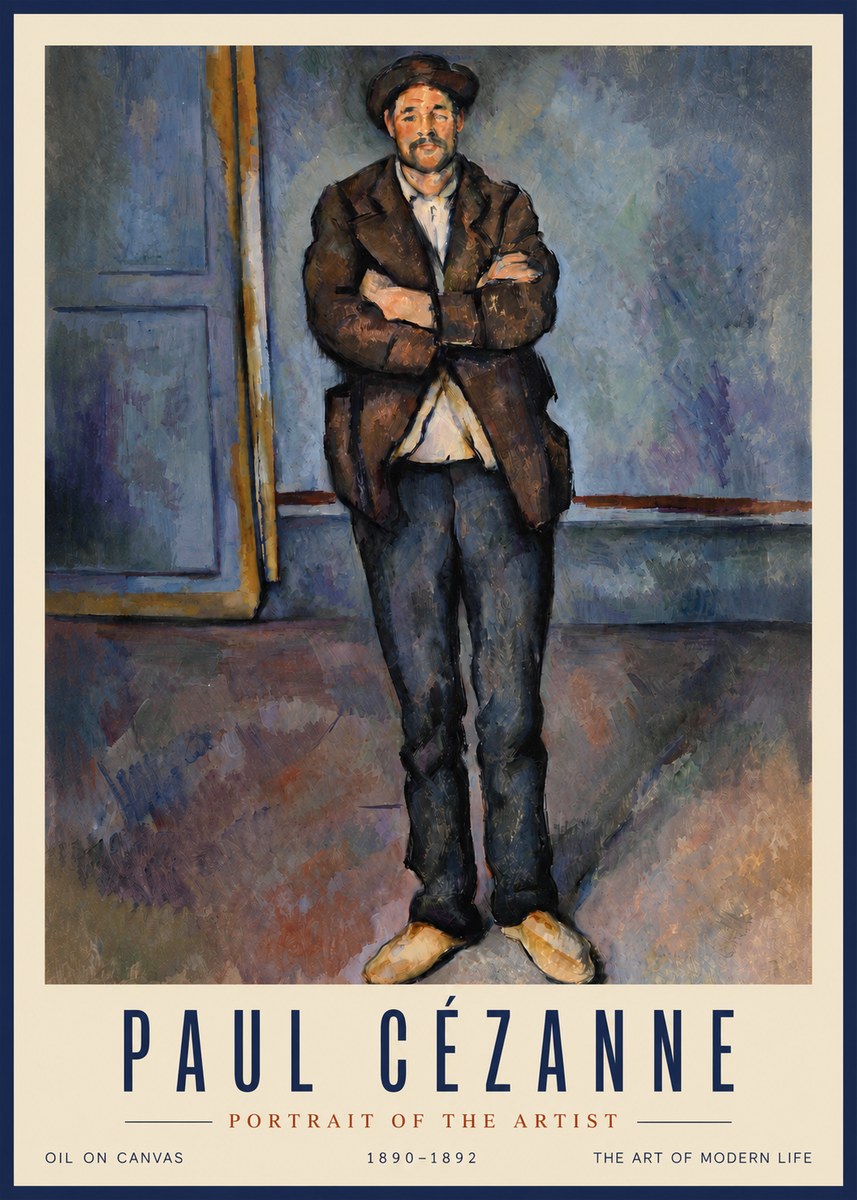 Paul Cézanne Portrait of the Artist II No4 - Poszter
