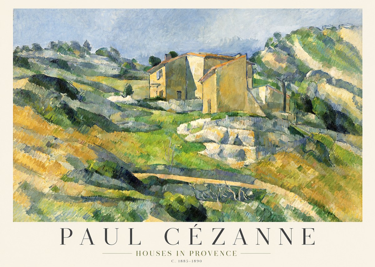 Paul Cézanne Houses in Provence No1 - Poszter