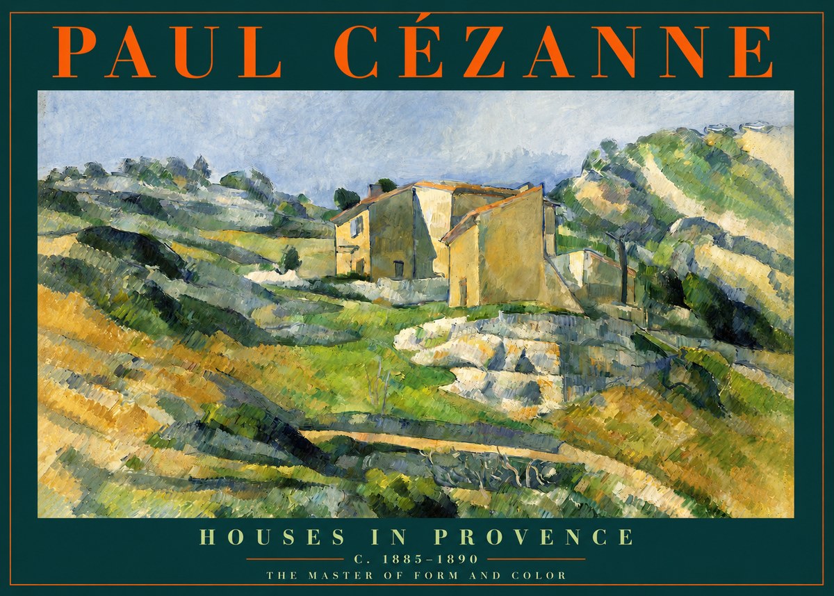 Paul Cézanne Houses in Provence No2 - Poszter
