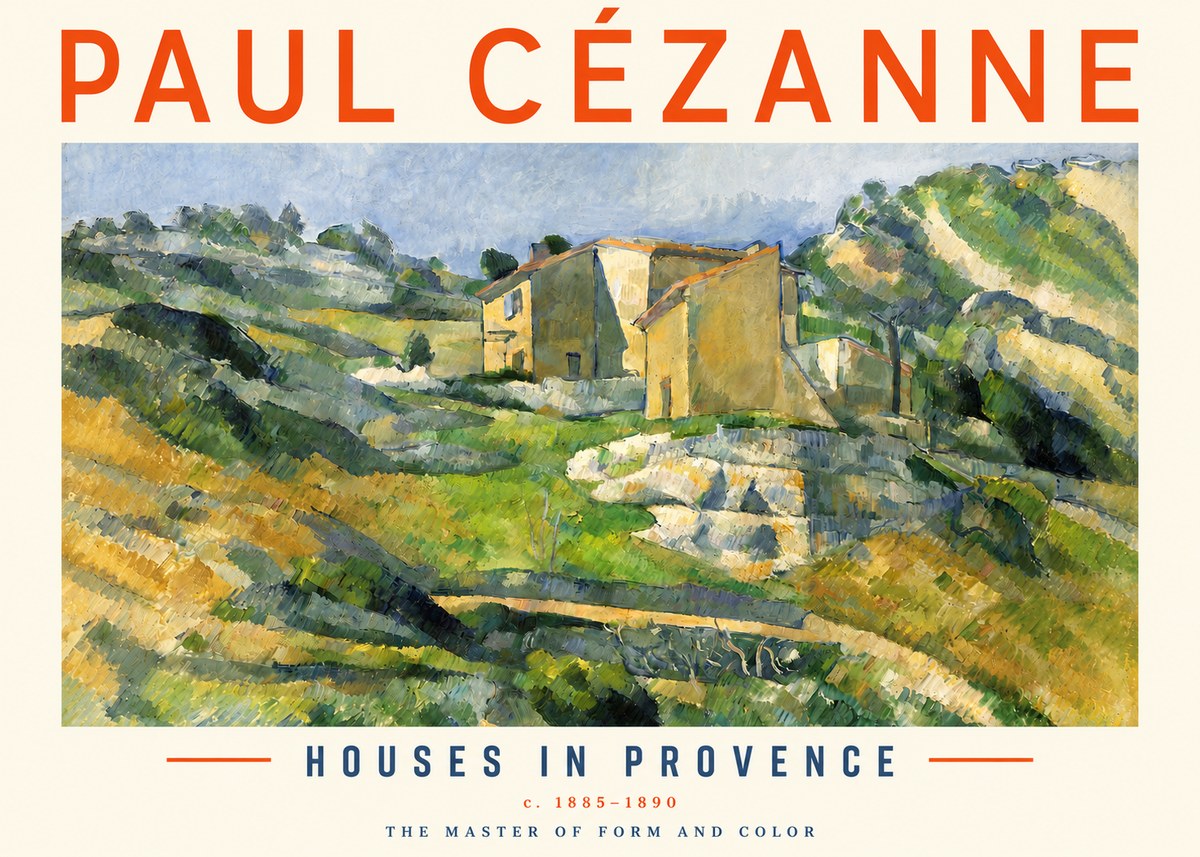 Paul Cézanne Houses in Provence No3 - Poszter