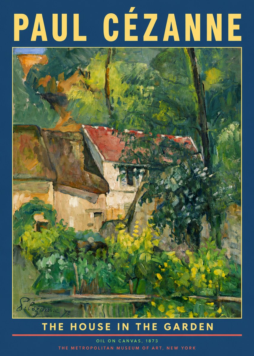 Paul Cézanne The House in the Garden No2 - Poszter